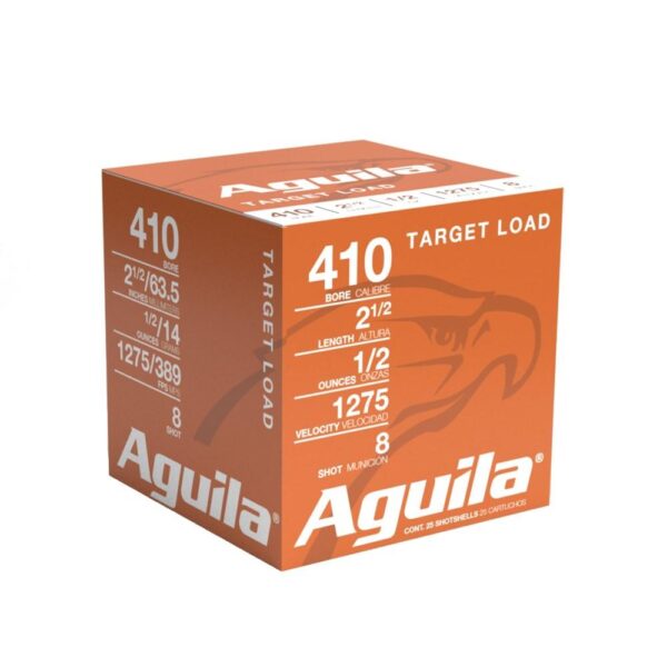 Aguila Sub-Gauge Shotshells .410 ga 2-1/2" 1/2oz 1275 fps #8 25/ct - Precision Shot Firearms