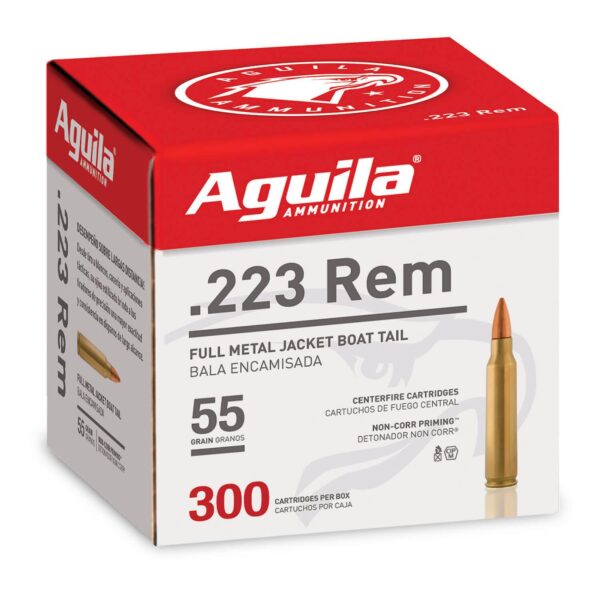 Aguila Rifle Ammunition .223 Rem 55 gr FMJ 3215 fps 300/ct - Precision Shot Firearms