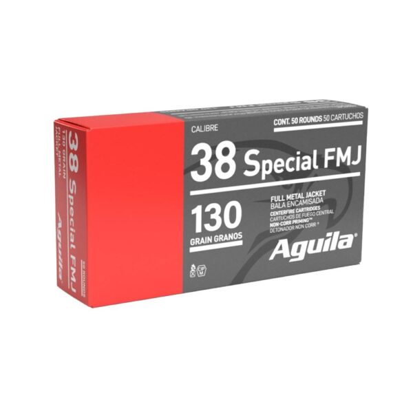 Aguila Handgun Ammuntion .38 Spl 130 gr FMJ 950 fps 50/ct - Precision Shot Firearms