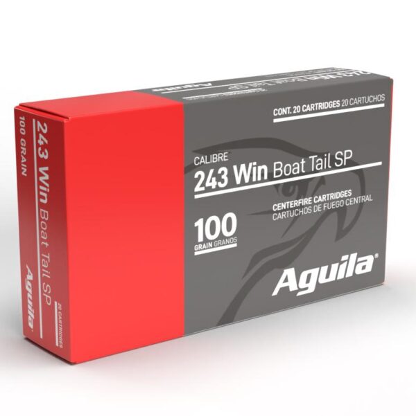 Aguila Rifle Ammunition 243 Win 60gr SP 2960 fps 20/ct - Precision Shot Firearms