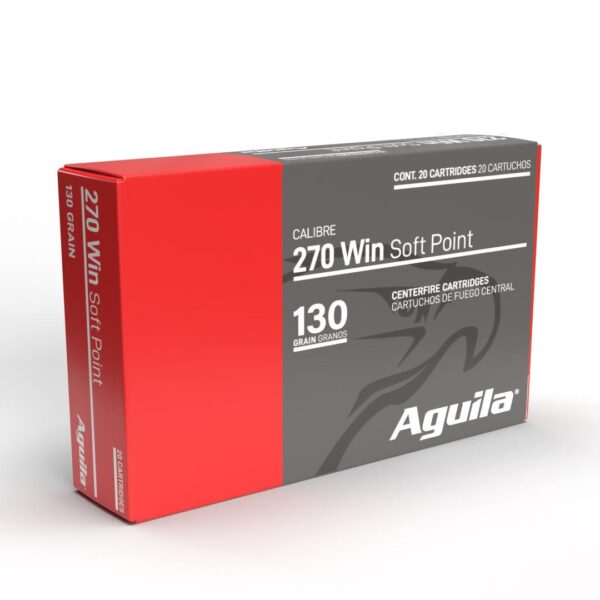 Aguila Rifle Ammunition 270 Win 130gr SP 3050 fps 20/ct - Precision Shot Firearms