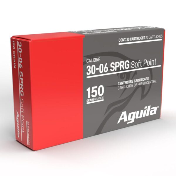 Aguila Rifle Ammunition 30-06 Sprg 60gr SP 2900 fps 20/ct - Precision Shot Firearms