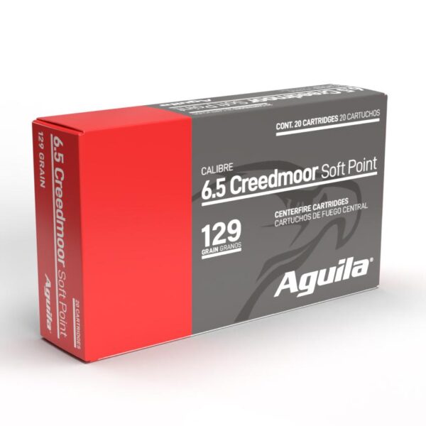 Aguila Rifle Ammunition 6.5 Creedmoor 129gr SP 2810 fps 20/ct - Precision Shot Firearms