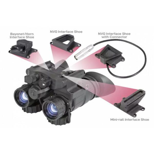 AGM NVG-40 3APW Dual Tube Night Vision Goggle Binocular with FOM 2000+ Black - Precision Shot Firearms