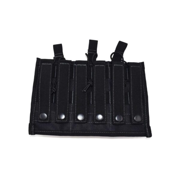 Advance Warrior Solutions Open Top Triple Mag Pouch Black - Precision Shot Firearms