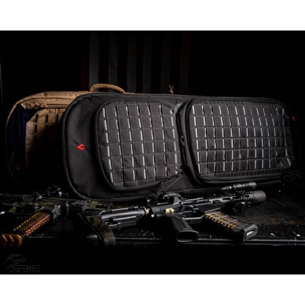 Advance Warrior Solutions Frame 36" Rifle Case with Backpack Strap Black with Grey - Precision Shot Firearms