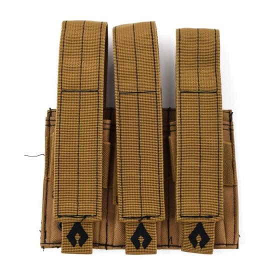 Advance Warrior Solutions Pistol Triple Mag Pouch Tan - Precision Shot Firearms