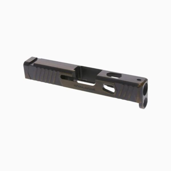 Rival Arms Faction Slide for Glock Models 43/43X - Battle Bronze - Precision Shot Firearms