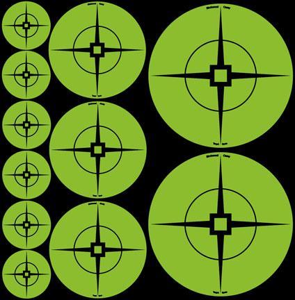 Birchwood Casey Targets Assorted Green Targets - 1-60" 2-30" 3-20" - Precision Shot Firearms