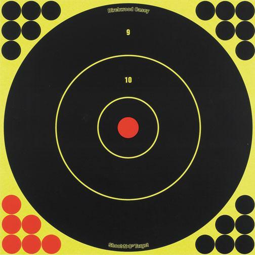 Birchwood Casey Shoot-N-C Bull 12" Bull's-Eye 5 targets - Precision Shot Firearms