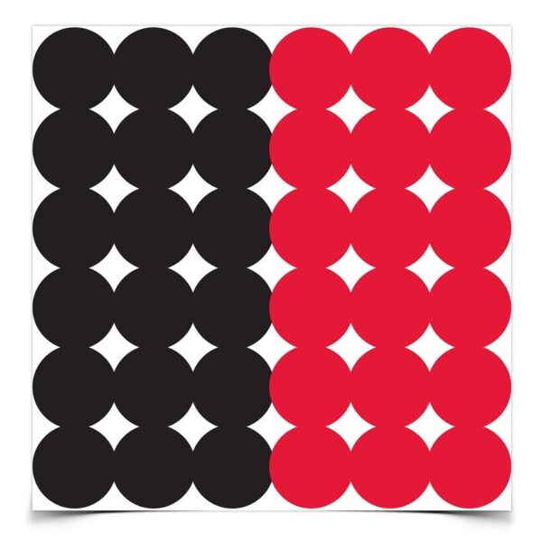 Birchwood Casey Dirty Bird Repair Pasters - 1" 432 qty Red/Black - Precision Shot Firearms