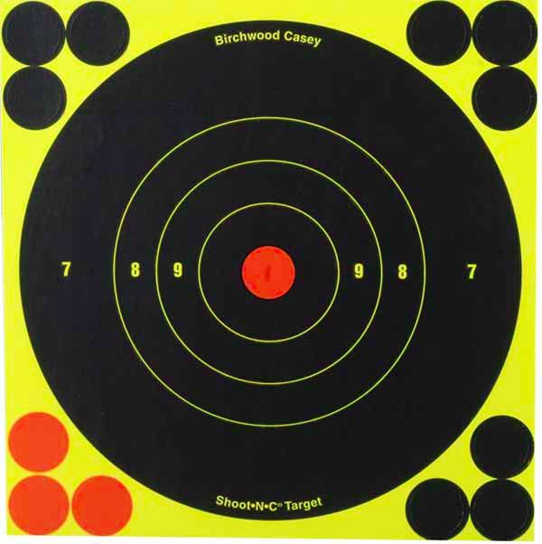 Birchwood Casey Shoot-N-C 6" Reactive Self-adhesive Targets 60/pk - Precision Shot Firearms