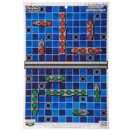 Birchwood Casey Dirty Bird Battle at Sea Game Target - 12" X 18" 8/Pack - Precision Shot Firearms