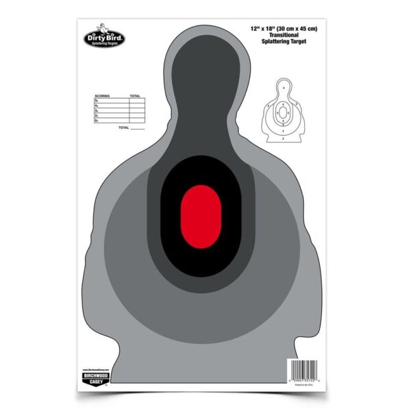 Birchwood Casey Dirty Bird Transitional Silhouette Target - 12"x18" 8 Pack - Precision Shot Firearms