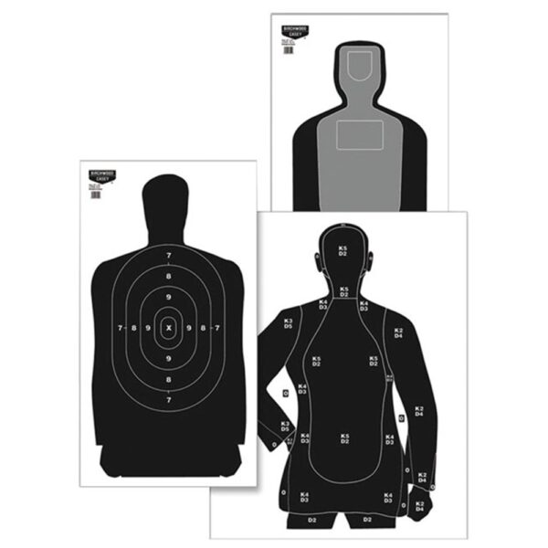 Birchwood Casey Eze-Scorer TQ-19 Silhouette Target 24"x42" 100/ct - Precision Shot Firearms