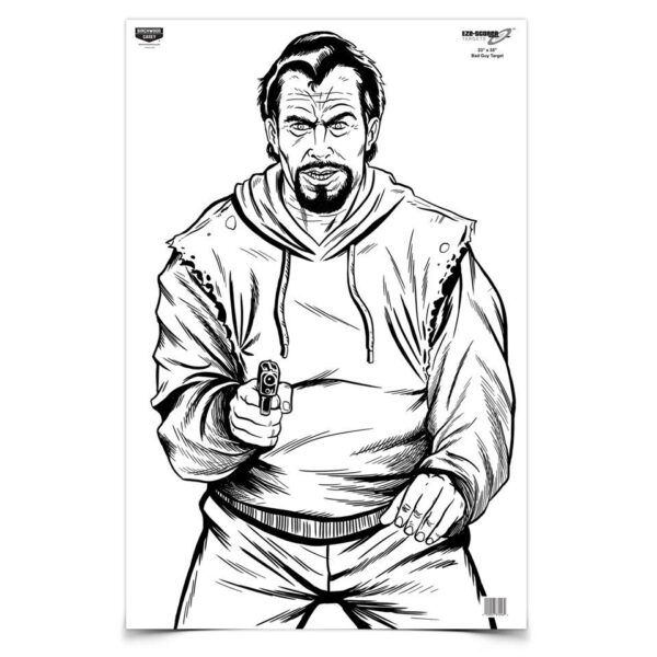 Birchwood Casey Eze-Scorer BC Bad Guy Paper Target - 23"x35" 5 Pack - Precision Shot Firearms