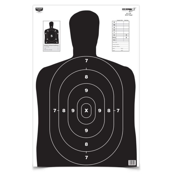 Birchwood Casey Eze-Scorer BC-27 Black Paper Target - 23"x35" 5 Pack - Precision Shot Firearms
