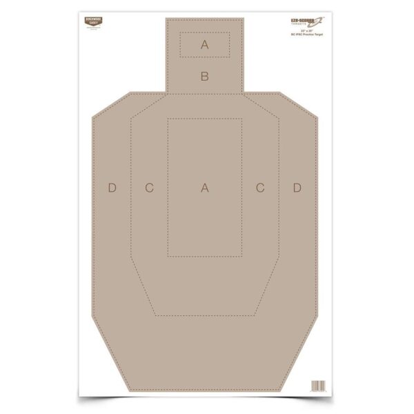 Birchwood Casey Eze-Scorer IPSC Practice Paper Target - 23"x35" 5 Pack - Precision Shot Firearms