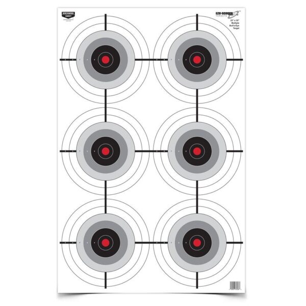 Birchwood Casey Eze-Scorer Multiple Bull's-Eye Paper Target - 23"x35" 5 Pack - Precision Shot Firearms