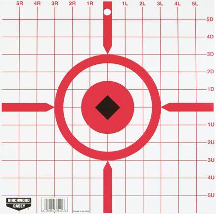 Birchwood Casey Rigid Paper Crosshair Sight-In Target - 12" 10/Pack - Precision Shot Firearms