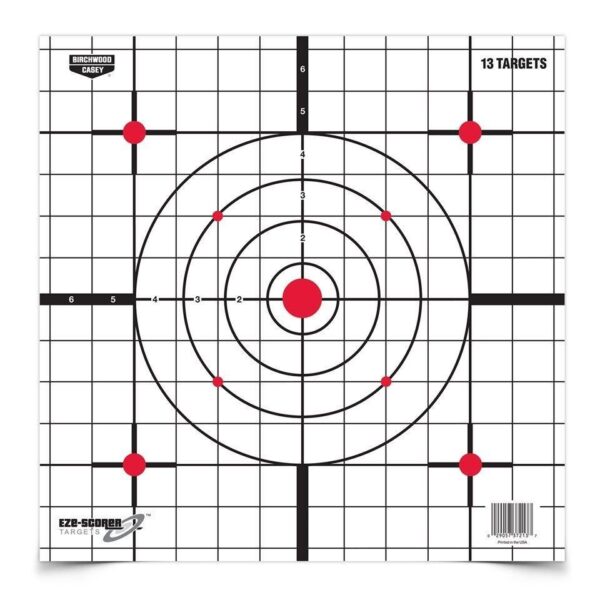 Birchwood Casey Eze-Scorer Targets Paper Targets 12" Sight-In (13-Pack) - Precision Shot Firearms