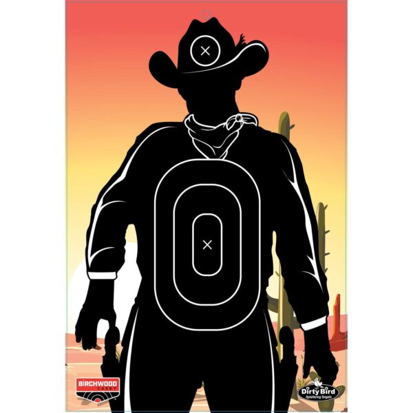 Birchwood Casey Dirty Bird "Gunslinger Skyline" Target 12"x18" 6/ct - Precision Shot Firearms