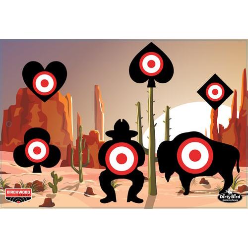 Birchwood Casey Dirty Bird "Aces High" Target 12"x18" 6/ct - Precision Shot Firearms