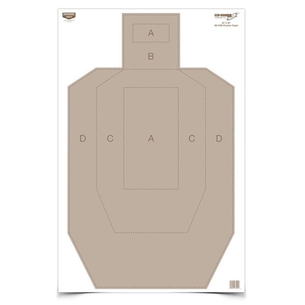 Birchwood Casey EZE-Scorer Paper Practice Targets 23" x 35" IPSC 100/ct - Precision Shot Firearms