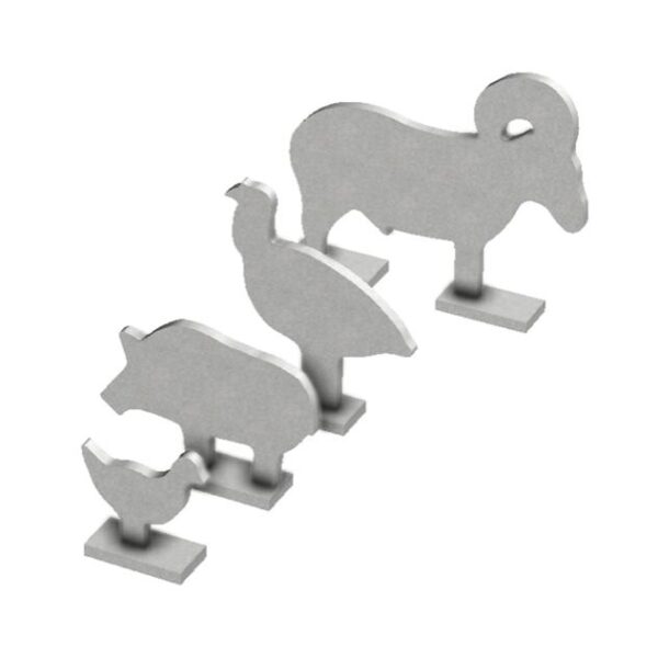 Birchwood Casey Silhouette Knock Over Targets - 4/ct (Chicken Turkey Pig and Ram) - Precision Shot Firearms