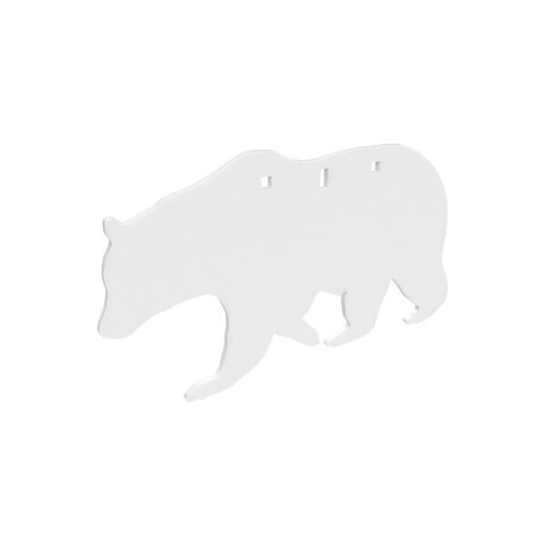 Birchwood Casey AR500 3/8" Silhouette Plate Target 3-Hole Bear - Precision Shot Firearms