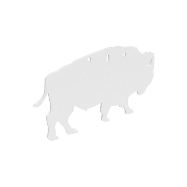 Birchwood Casey AR500 3/8" Silhouette Plate Target 3-Hole Bison - Precision Shot Firearms