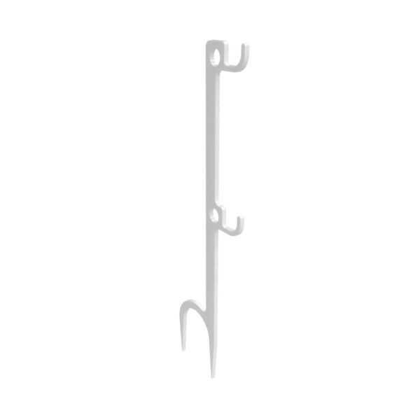 Birchwood Casey Double Hook Steel Target Hanger Ground Stake - White - Precision Shot Firearms