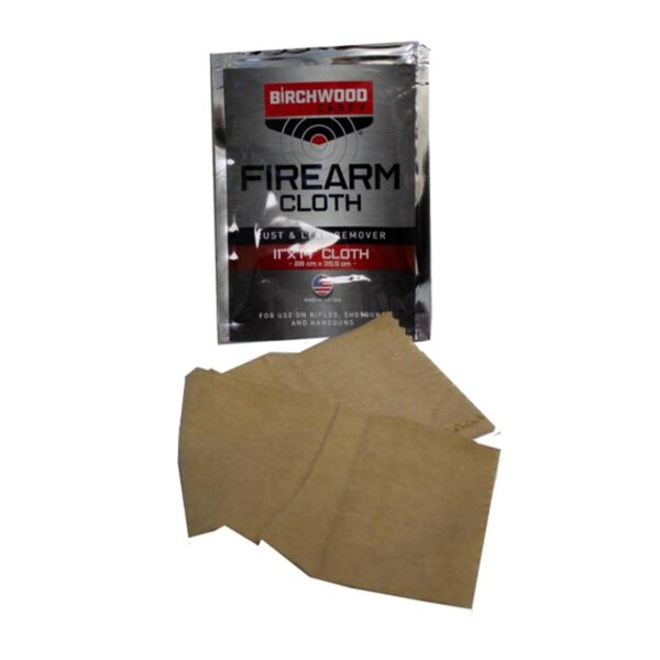 Birchwood Casey Rust & Lead Remover Treated Cloth -Tan 11" x 14" - Precision Shot Firearms