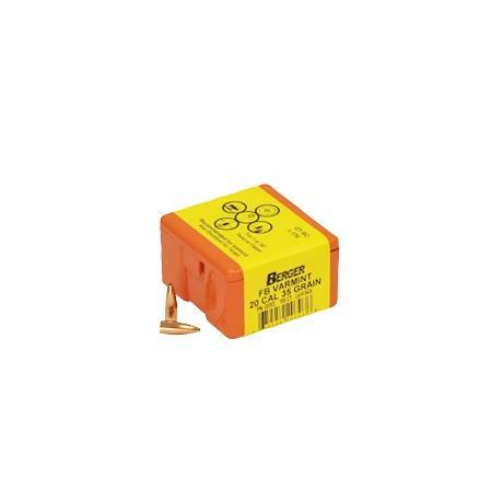 Berger Match Grade Varmint Bullets .20 cal .204" 35 gr FB VARMINT 100/box - Precision Shot Firearms