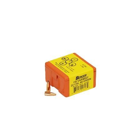Berger Match Grade Varmint Bullets .22 cal .224" 40 gr FB VARMINT 100/box - Precision Shot Firearms