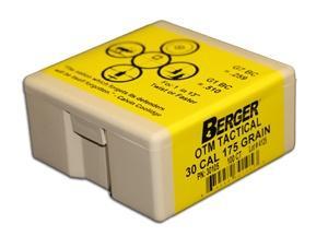 Berger Match Grade Tactical Bullets .338 cal .338" 300 gr HYBRID OTM TACTICAL 250/ct - Precision Shot Firearms