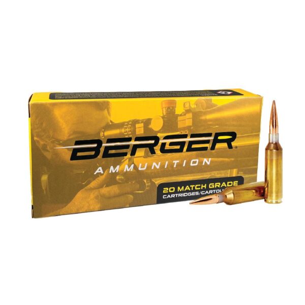 Berger Hybrid Target Rifle Ammunition 6.5 PRC 153.5gr OTM 2930 fps 20/ct - Precision Shot Firearms