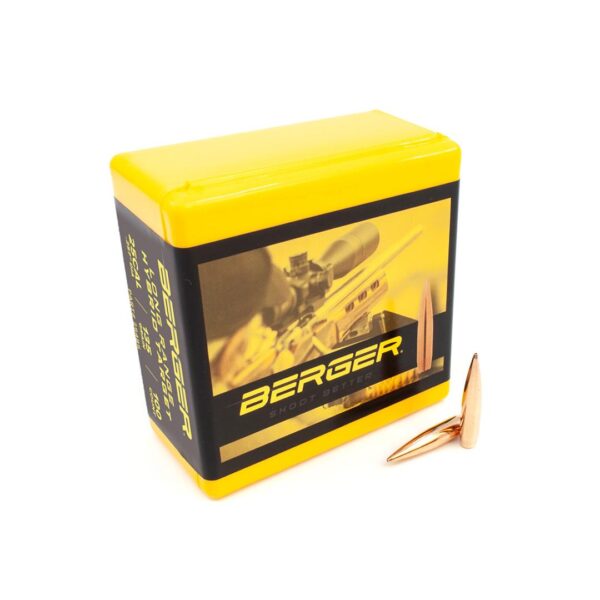 Berger Rifle Bullets .25 cal 135gr LR Hybrid Target 100/rd Box - Precision Shot Firearms