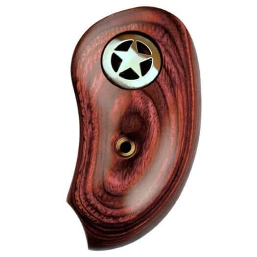 Bond Arms Extended Silver Star Grips Rosewood - Precision Shot Firearms