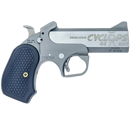 Bond Arms Cyclops Handgun .44 Mag Single Shot 4.25" Barrel Silver with Black Grip - Precision Shot Firearms