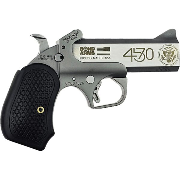 Bond Arms Trump 45-47 'Commander and Chief' Big Bore Handgun .45-70 Single Shot 4.25" Barrel - Precision Shot Firearms