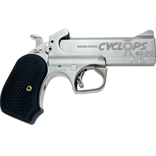 Bond Arms Cyclops Satin Package Handgun .45-70 Gov't Single Shot 4.25" Barrel Satin with Holster - Precision Shot Firearms