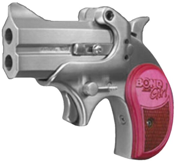 Bond Arms Bond Mini Handgun .357 Mag/.38 Spl 2rd Capacity 2.5" Barrel Pink Grips - Precision Shot Firearms