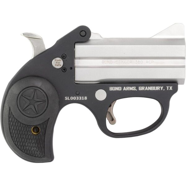 Bond Arms Stinger Lite Handgun .380 ACP 2rd 2.5" Barrel Grey with Black Grip - Precision Shot Firearms