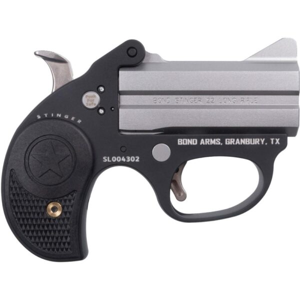 Bond Arms Stinger Handgun .22 LR 2rd Capacity 2.5" Barrel Grey with Black Grips - Precision Shot Firearms