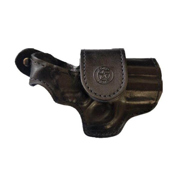 Bond Arms Leather Driving Holster RH 3.5" Barrel Black with Black Stitching - Precision Shot Firearms