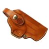 Bond Arms Premium Leather Holster RH 3.5" Tan with White Stitching - Precision Shot Firearms