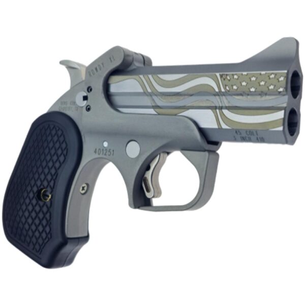 Bond Arms Rowdy XL Flag Package Handgun .45 LC/.410 2rd Capacity 3.5" Barrel with Holster - Precision Shot Firearms