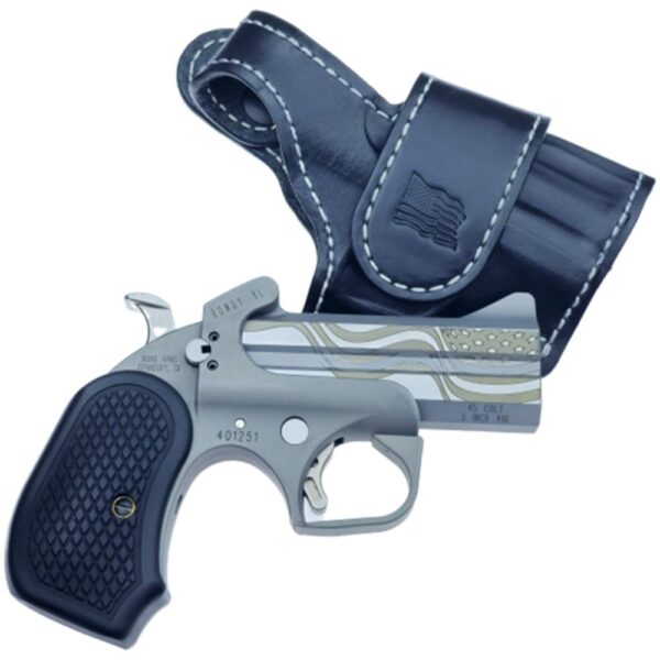 Bond Arms Rowdy XL Flag Package Handgun .45 LC/.410 2rd Capacity 3.5" Barrel with Holster - Precision Shot Firearms