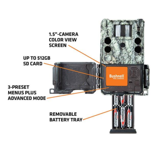 Bushnell Core S-4K Trail Camera Tree Bark Camo No Glow 30MP - Precision Shot Firearms